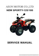 Adly New Sporty 125-180 Service Manual