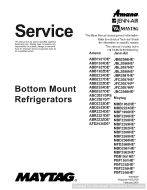 Amana ABB222ZDE Bottom Mount Refrigerator Service Manual